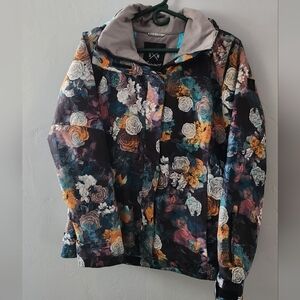 SMN Smaining Ski Coat W/Detachable Hood Women's Small Full Zip